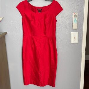 Nine West Vibrant Red Stretch Dress